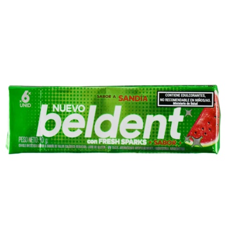 GOMA DE MASCAR BELDENT SANDIA