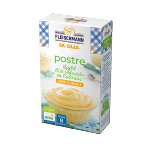 POSTRE FLEISCHMANN LIGHT VAINILLA 8 PORCIONES