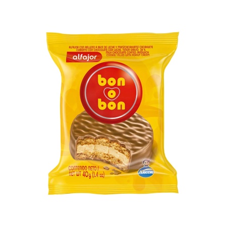 ALFAJOR BON O BON LECHE 40 GR.