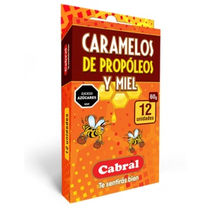 CARAMELOS DE PROPOLEO CABRAL X 12.