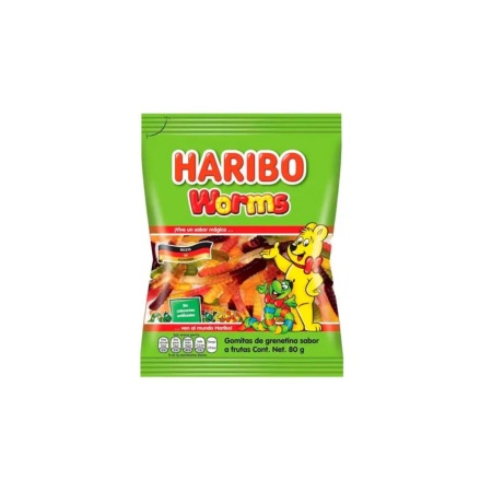 HARIBO WORMS 80 GR.