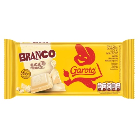 CHOCOLATE GAROTO BLANCO 80 GR.