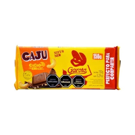 CHOCOLATE GAROTO CASTAÑAS CAJU 150 GR