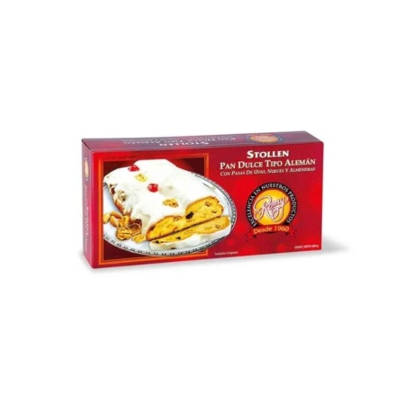 PAN DULCE ALEMAN STOLLEN CON PASAS 600 GR