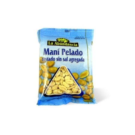 MANI PELADO TOSTADO SIN SAL LA ABUNDANCIA 150 GR