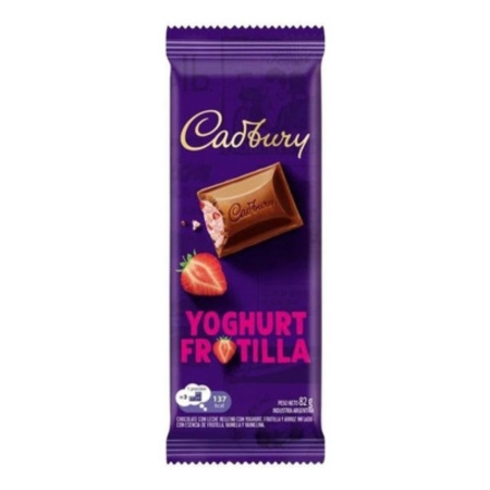 CHOCOLATE CADBURY YOGURT FRUTILLA 80 GR