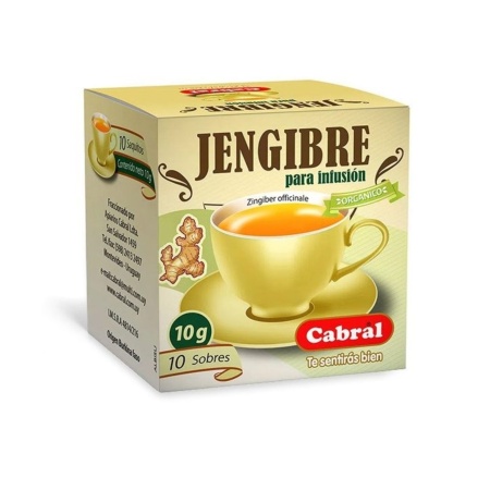 TE CABRAL JENGIBRE X 10 SOBRES