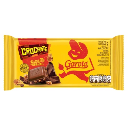 CHOCOLATE GAROTO CROCANTE 80 GR