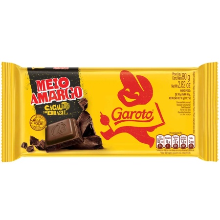 CHOCOLATE GAROTO CAJU CON PASAS 80 GR