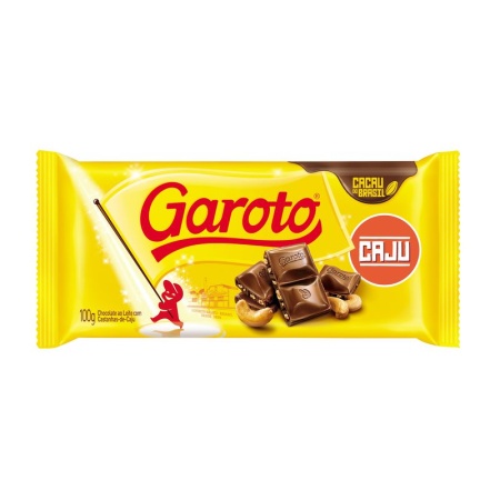 CHOCOLATE GAROTO CASTAÑAS CAJU 80 GR