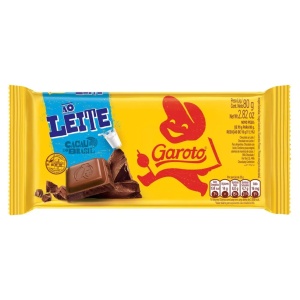 CHOCOLATE GAROTO LECHE 80 GR.