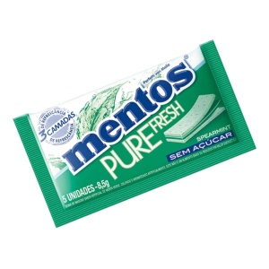 GOMA DE MASCAR MENTOS SPEARMINT X 5