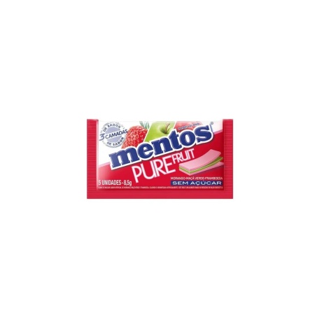 GOMA DE MASCAR MENTOS 3 FRUTA X 5