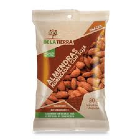 ALMENDRAS HORNEADAS CON SOJA DE LA TIERRA 80 GR