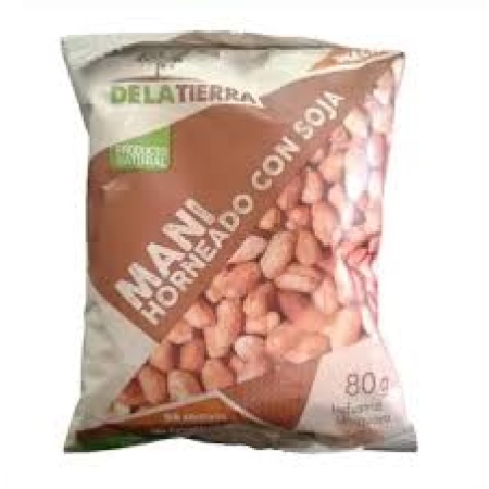 MANI HORNEADO CON SOJA DE LA TIERRA 80 GR