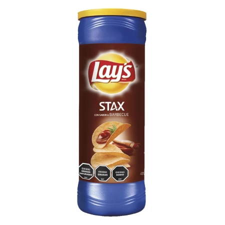 PAPAS FRITAS LAYS STAX BBQ 155.9 GR