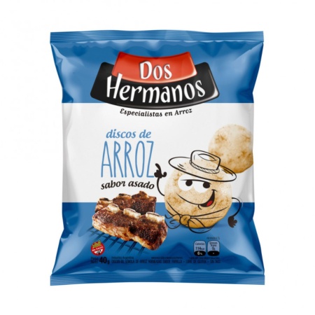 SNACK DE ARROZ SABOR ASADO 2 HERMANOS