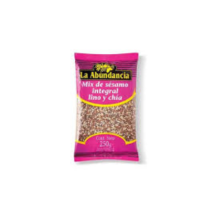 MIX SESAMO INTEGRAL/LINO/CHIA LA ABUNDANCIA 250 GR.