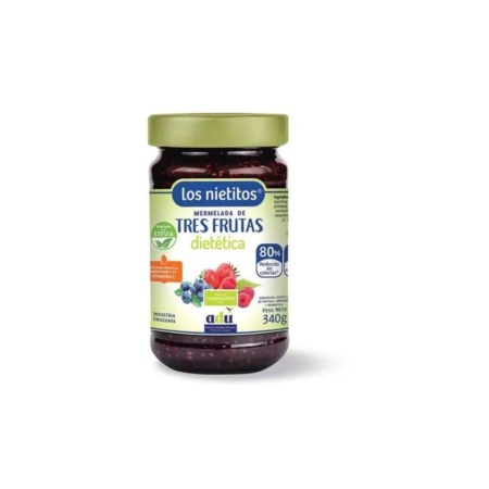 MERMELADA 3 FRUTAS 0% AZUCAR LOS NIETITOS 340 GR