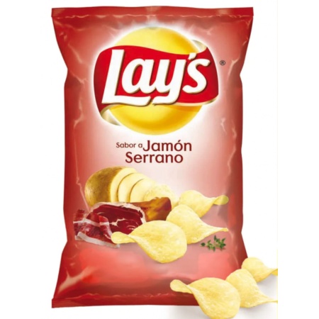 PAPAS FRITAS LAYS JAMÓN SERRANO 86 GR