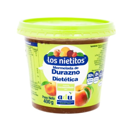 MERMELADA DURAZNO 0% AZUCAR LOS NIETITOS 400 GR