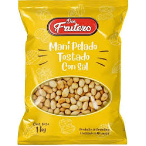 MANI PELADO SALADO DON FRUTERO 1 KG.