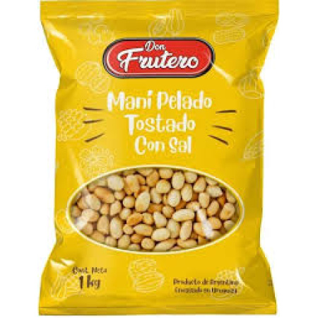 MANI PELADO SALADO DON FRUTERO 1 KG.