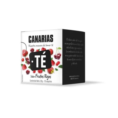 TE CANARIAS NEGRO FRUTOS ROJOS X 10