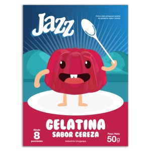 GELATINA JAZZ CEREZA 8 PORCIONES