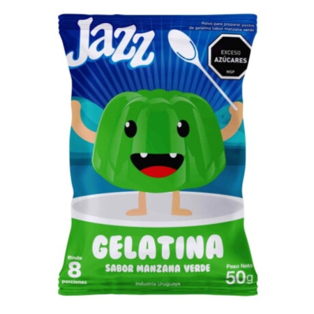 GELATINA JAZZ MANZANA 8 PORCIONES