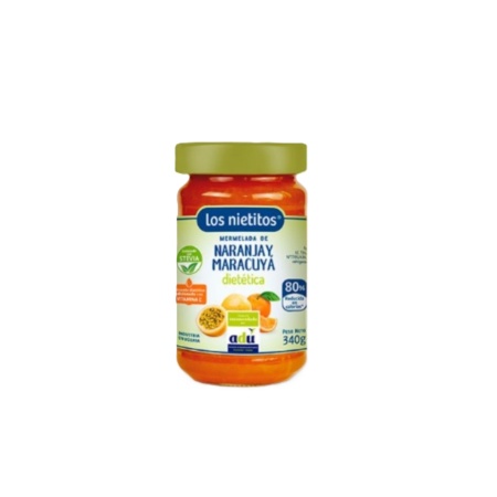 MERMELADA NARANJA-MARACUYA LOS NIETITOS SIN AZUCAR 340 GR