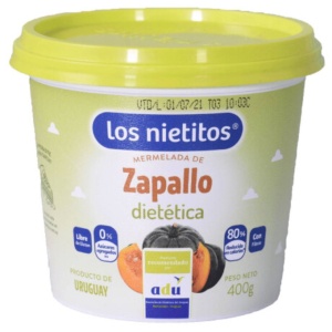 MERMELADA ZAPALLO LOS NIETITOS SIN AZUCAR 400 GR