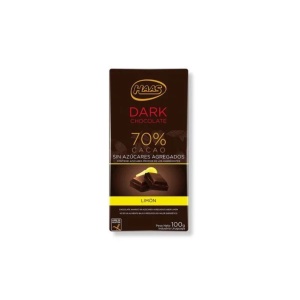 CHOCOLATE HAAS NOIR DARK SIN AZUCAR CON LIMÓN 100 GR