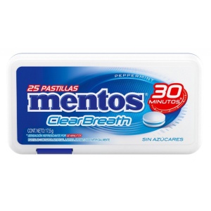 PASTILLAS MENTOS PEPPERMINT X 25