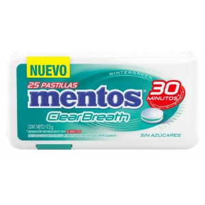 PASTILLAS MENTOS WINTERGREEN X 25