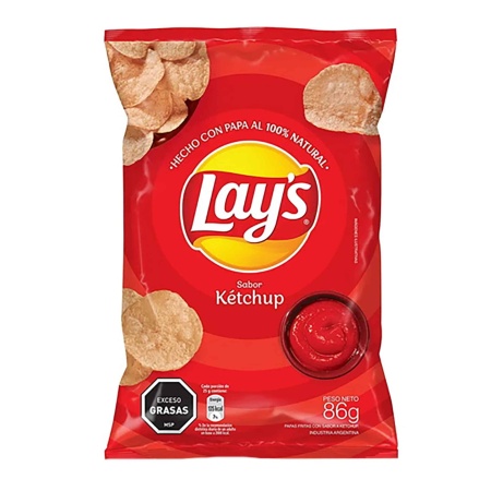 PAPAS FRITAS LAYS KETCHUP 86 GR