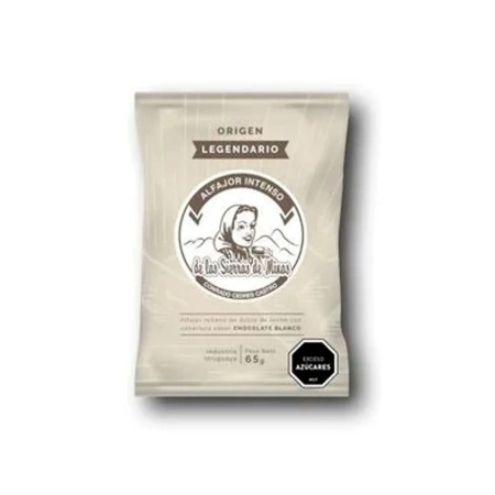 ALFAJOR SIERRAS DE MINAS CHOCOLATE BLANCO INTENSO