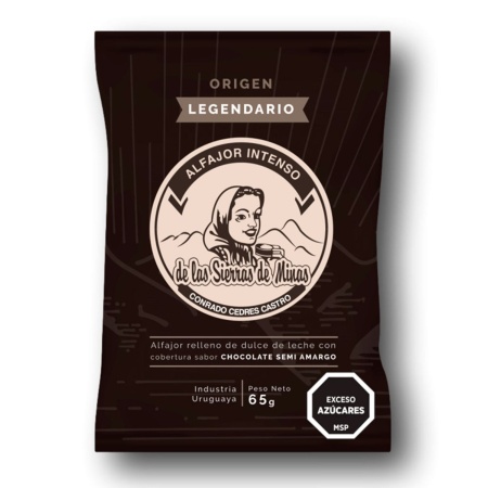 ALFAJOR SIERRAS DE MINAS CHOCOLATE INTENSO