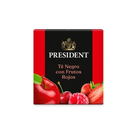 TE PRESIDENT NEGRO CON FRUTOS.ROJOS X 10 SOBRES