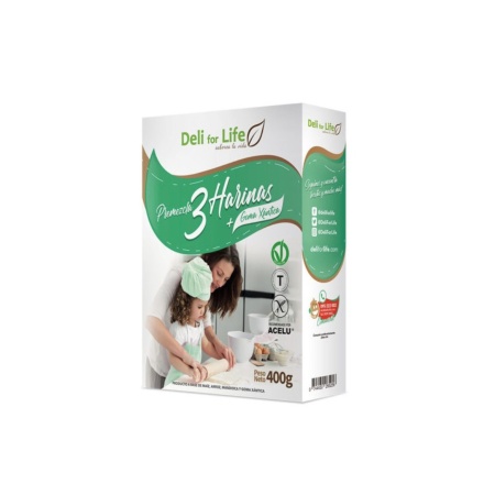 MEZCLA 3 HARINAS DELI FOR LIFE 400 GR