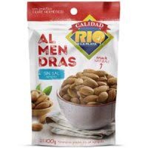 ALMENDRAS PELADAS SIN SAL RIO DE LA PLATA 100 GR.