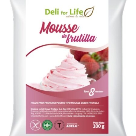 MOUSSE DELI FOR LIFE FRUTILLA 100 GR