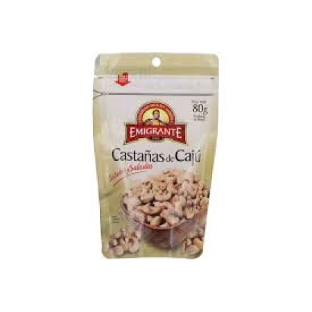 CASTAÑAS CAJU TOSTADAS SALADAS EL EMIGRANTE 80 GR