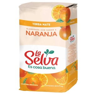 YERBA LA SELVA SABOR NARANJA 1 KG.