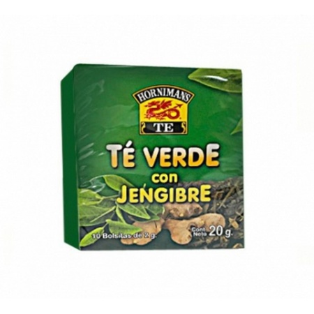 TE HORNIMANS VERDE CON JENGIBRE X 10 SOBRES
