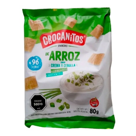 CROCANITOS DE ARROZ CREMA/CEBOLLA 80 GR