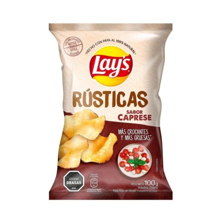PAPAS FRITAS LAYS RUSTICAS CAPRESE 100 GR