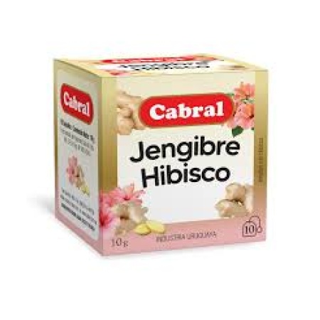 TE CABRAL JENGIBRE-HIBISCO CAJA X 10 SOBRES