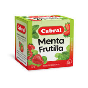 TE CABRAL MENTA/FRUTILLA CAJA X 10 SOBRES