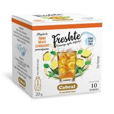 TE CABRAL FRESHTE ANANA/MENTA CAJA X10 SOBRES